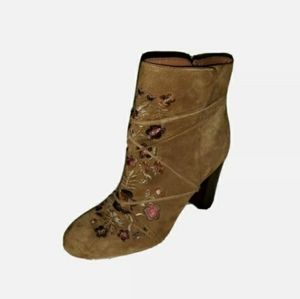 Sam Edelman Floral Suede Boots